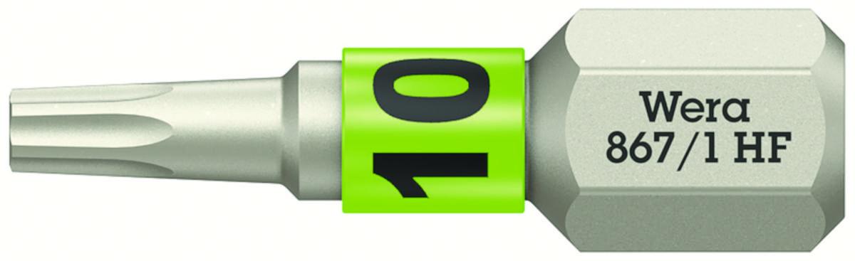Bits Wera 867/1 HF Torx - BITS WERA 867/1 TORX HF TX10 LÄNGD 25MM HÅLLARFUNKTION