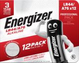 Batteri alkalisk, LR44/A76, 12-pack