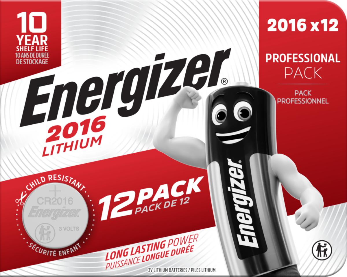 Batteri Litium 12-pack - BATTERI LITIUM CR2016 BP12