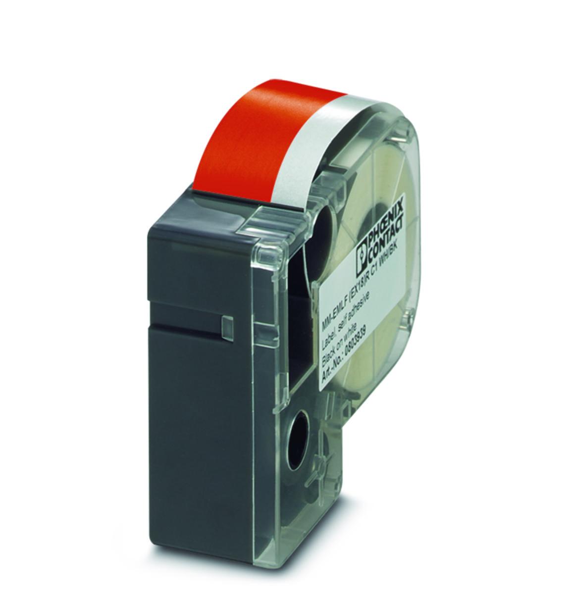 Kassetter för Thermomark Go Vinyl - VINYLSKYLT. RD/WH.HÖJD: 10MM MM-EMLF (EX10)R C1 RD/WH
