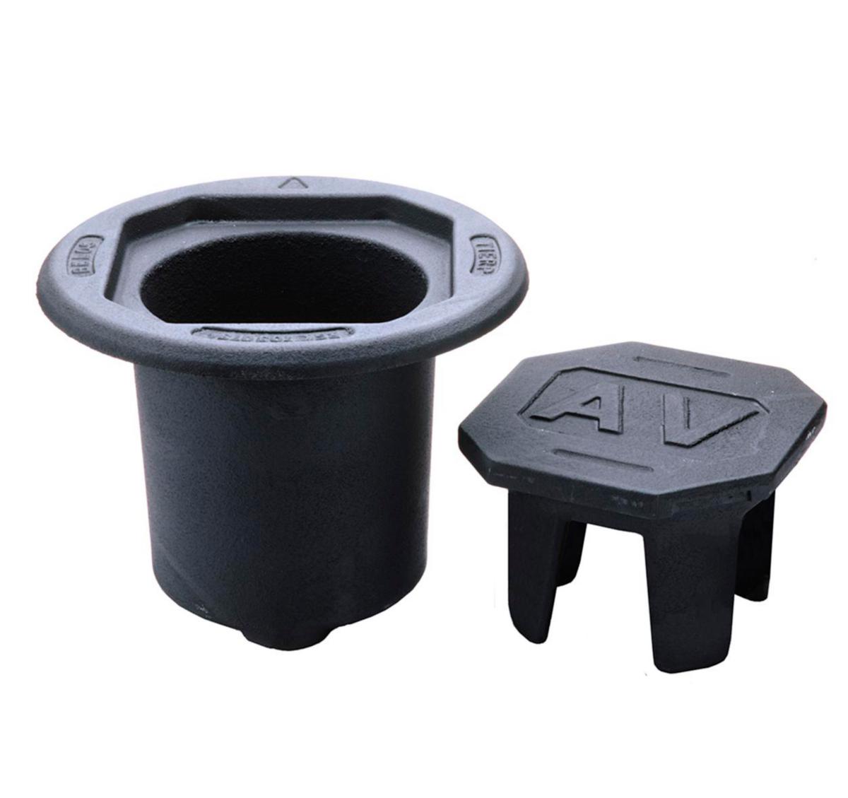 Ventilbetäckning slussventiler, rund - BELOS SLUSSVENTILBETÄCKNING MED RUND RAM FLYTANDE