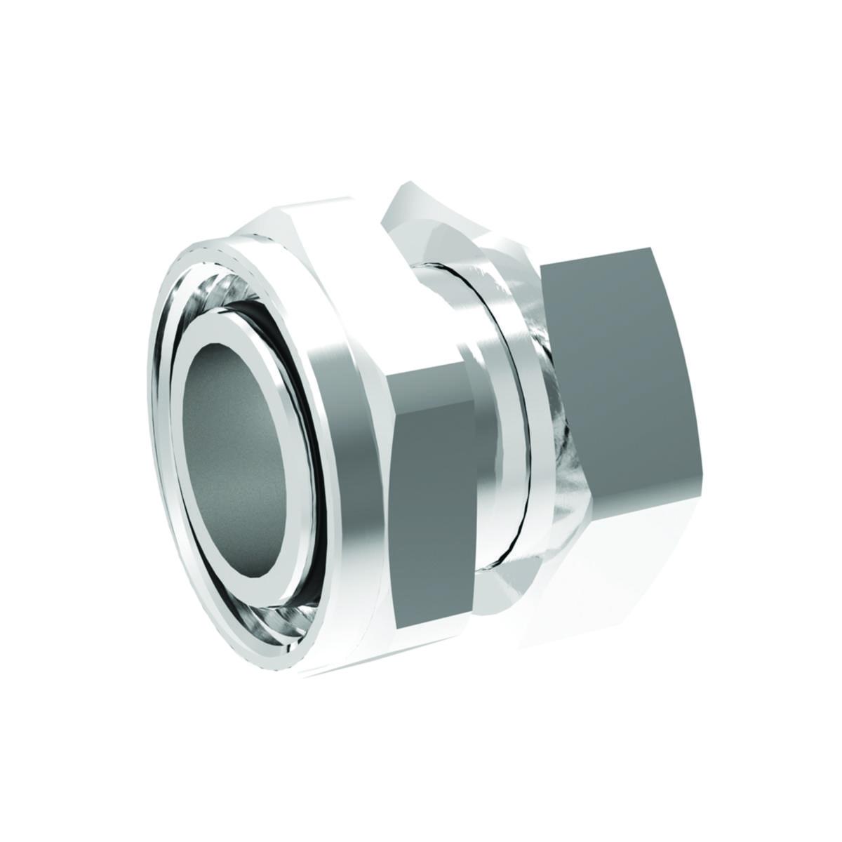 Dubbelmutter V6 krom, Vatette - VATETTE DUBBELMUTTER FKR DY22XG 3/4 M PLANPACKNING