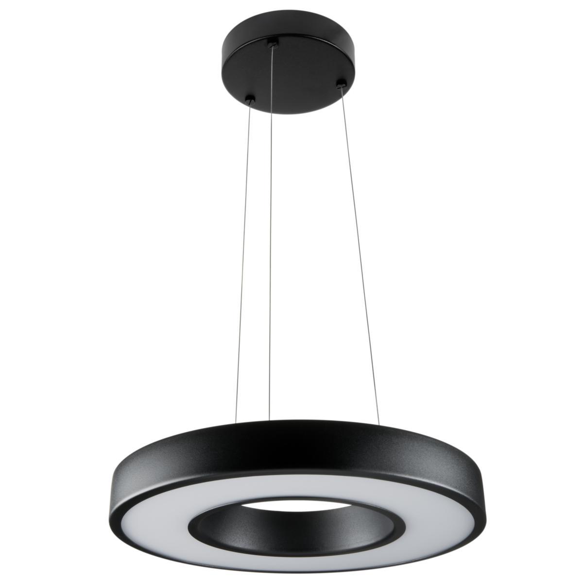 Pendelarmatur LED Cirulus, SG-Armaturen - PENDELARM LED 17W 3K 1125LM SV CIRCULUS PENDEL SV 17W 3000K