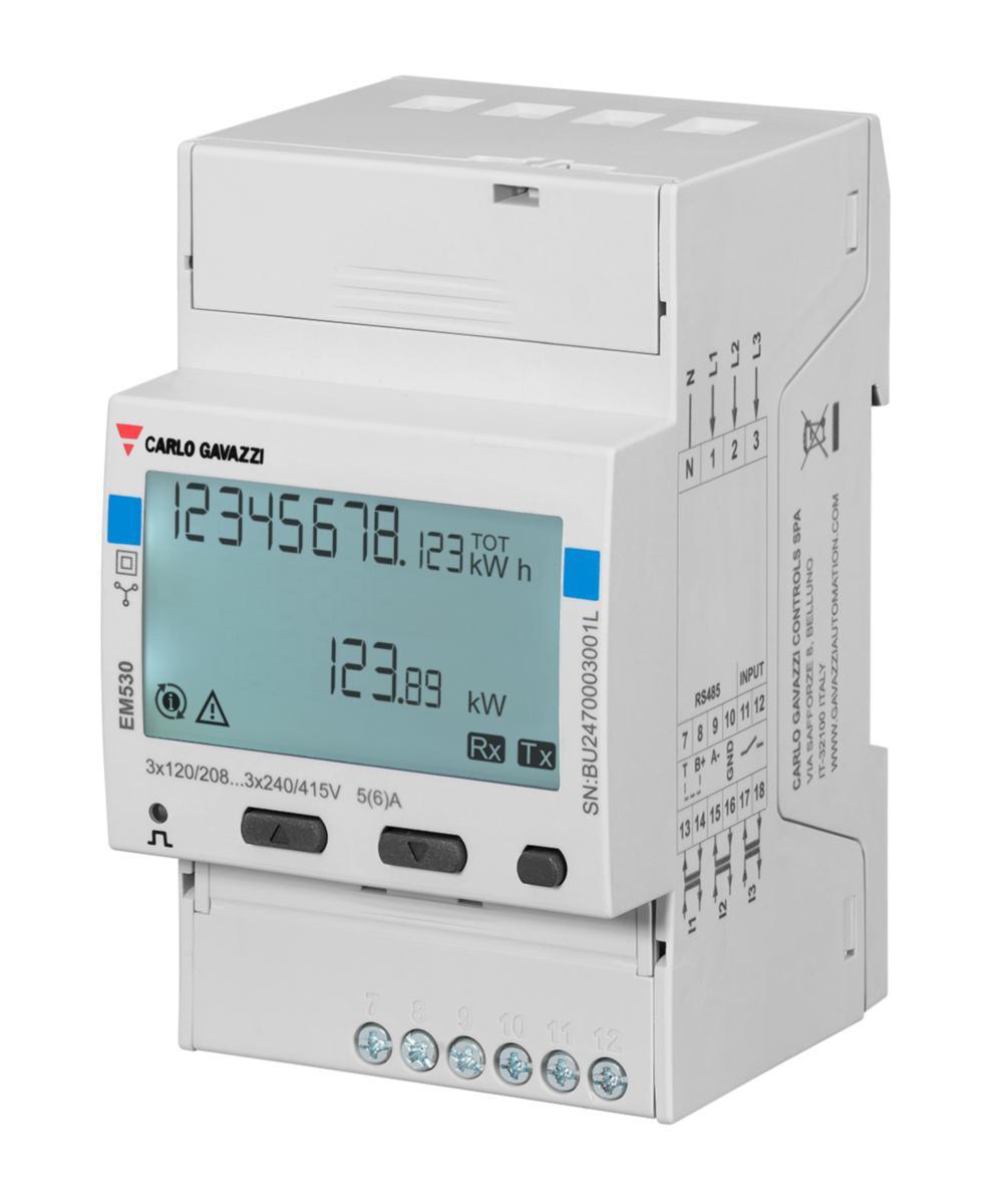 Elmätare EM530 - ENERGIMÄT MID N-FAS 5A MODBUS EM530DINAV53XS1PFB