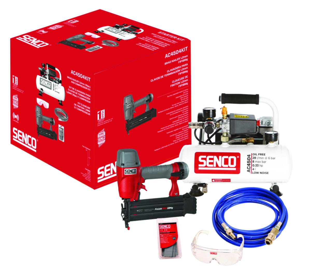 Dyckertpaket Senco Low Noice - DYCKERTPAKET SENCO LN FIP 18MG + AC4504 LOW NOICE + 5M SLANG