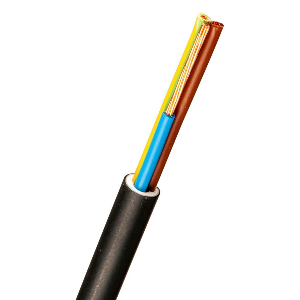 Installationskabel halogenfri FQQ Easy 300/500V Svart Dca, Nexans - FQQ EASY 3G1,5 500V SV (*5)