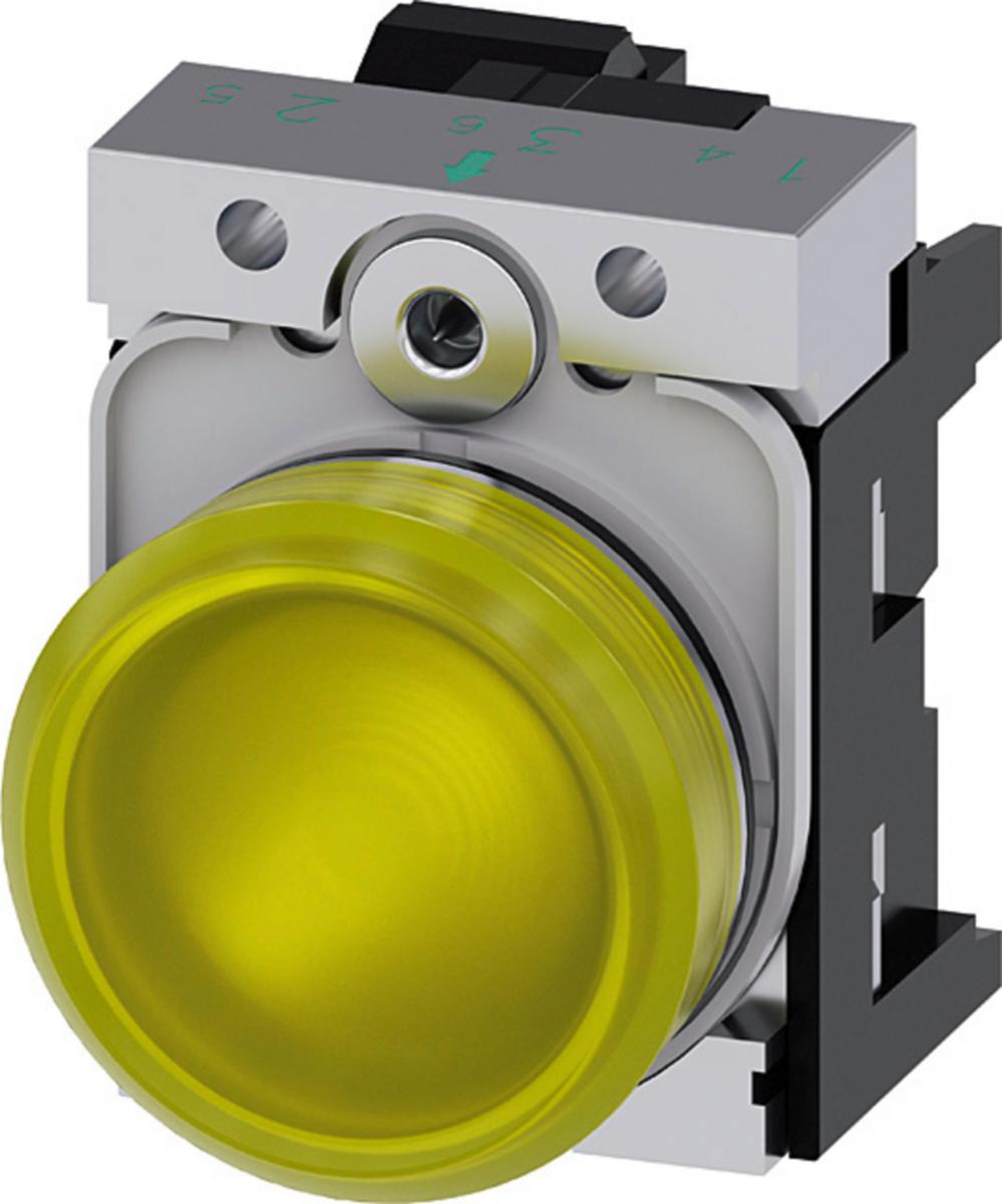 Signallampa 3SU11 - SIGNALLAMPA GUL 24V 3SU1152-6AA30-3AA0