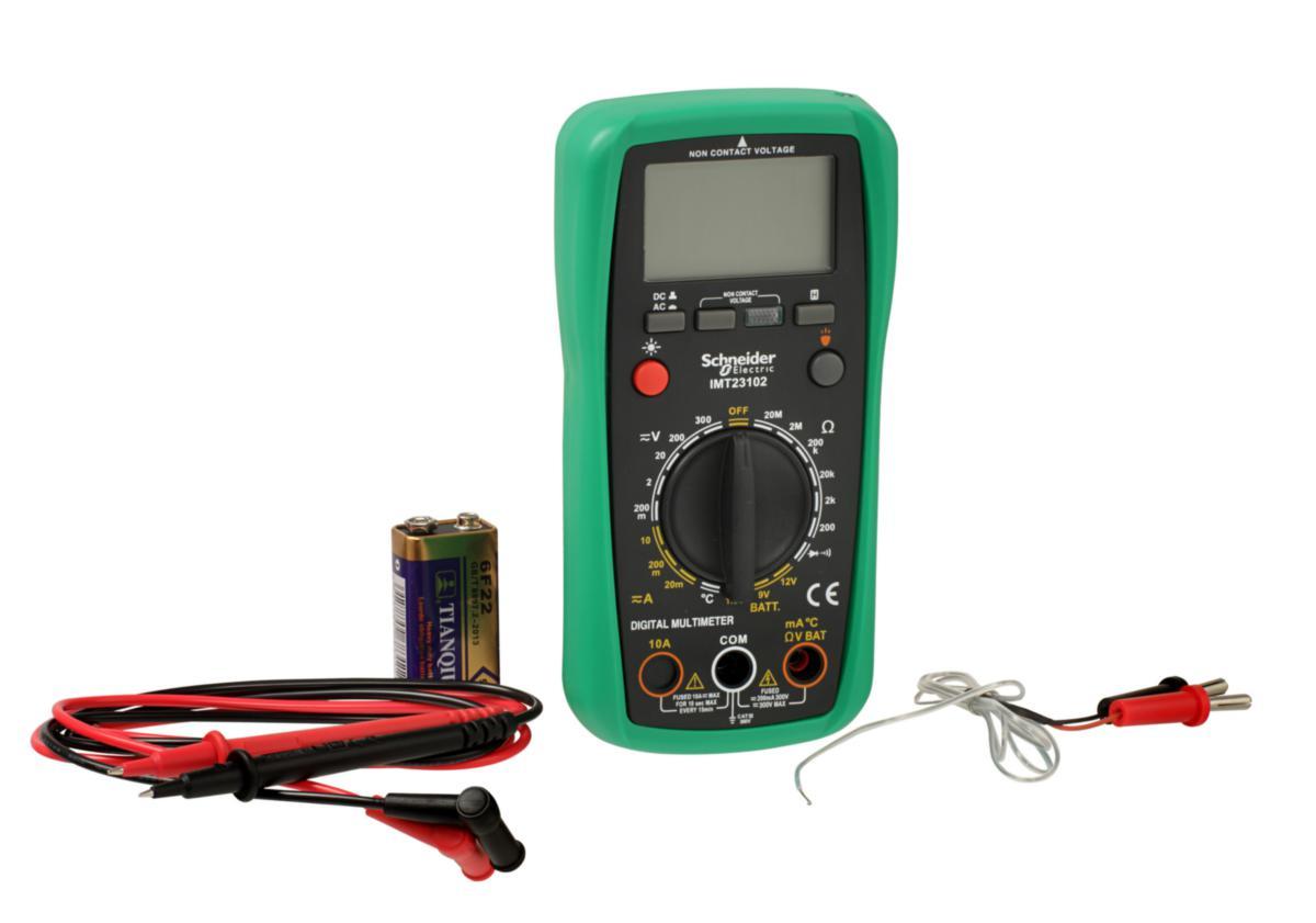 Multimeter, digital, CAT III, Schneider Electric - TESTINSTRUMENT DIGITAL MULTIME MULTIMETER CAT III SCHNEIDER