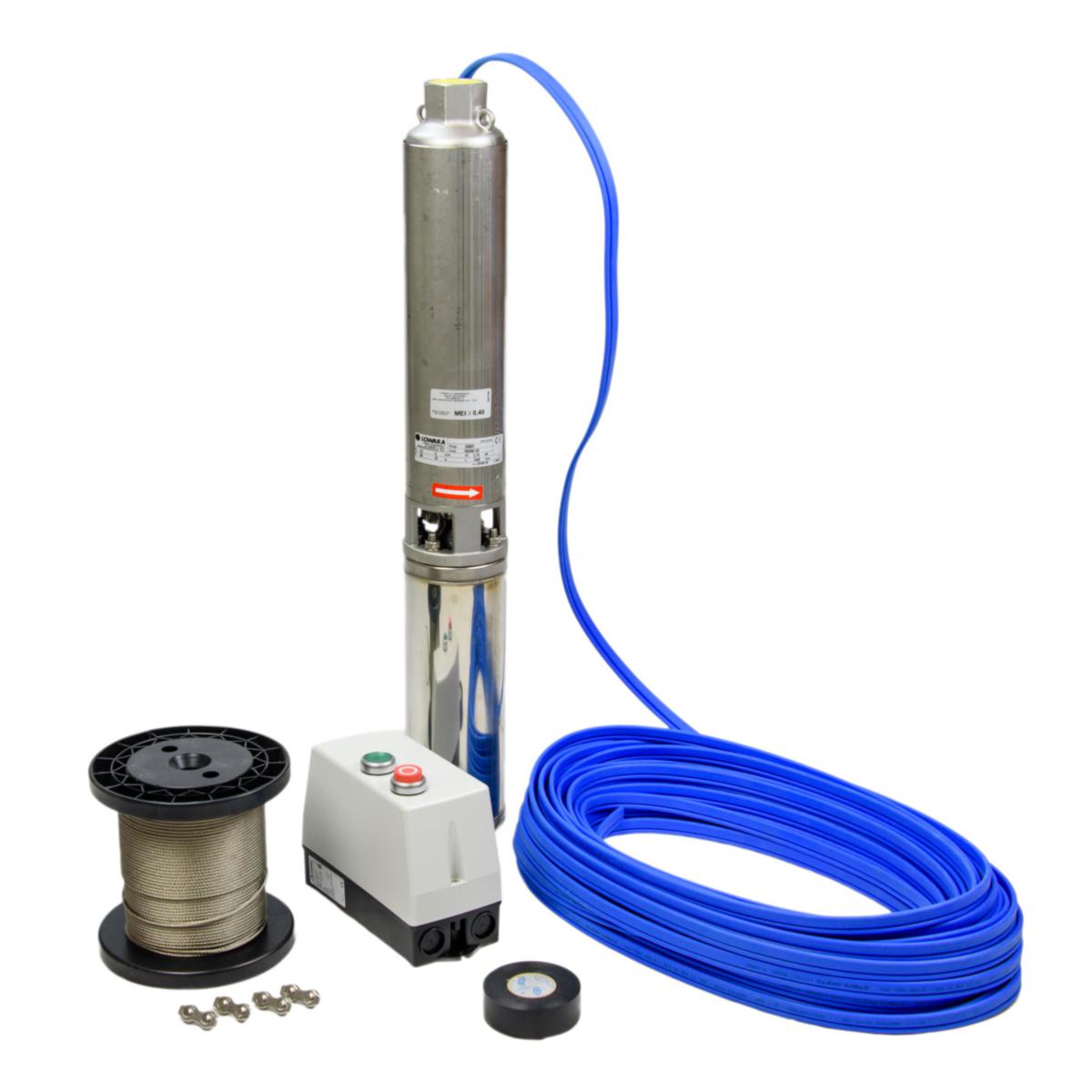 Borrhålspumppaket 2GS 3-Fas, Lowara - 2GS11T KIT100MTR. 3-FAS BORRHÅLSPUMP PAKET. FLYGT