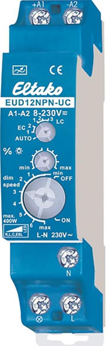 Tryckdimmer UNI 0-400W DIN - DIMMER UNI 400/100W DINMONTAGE EUD12NPN-UC