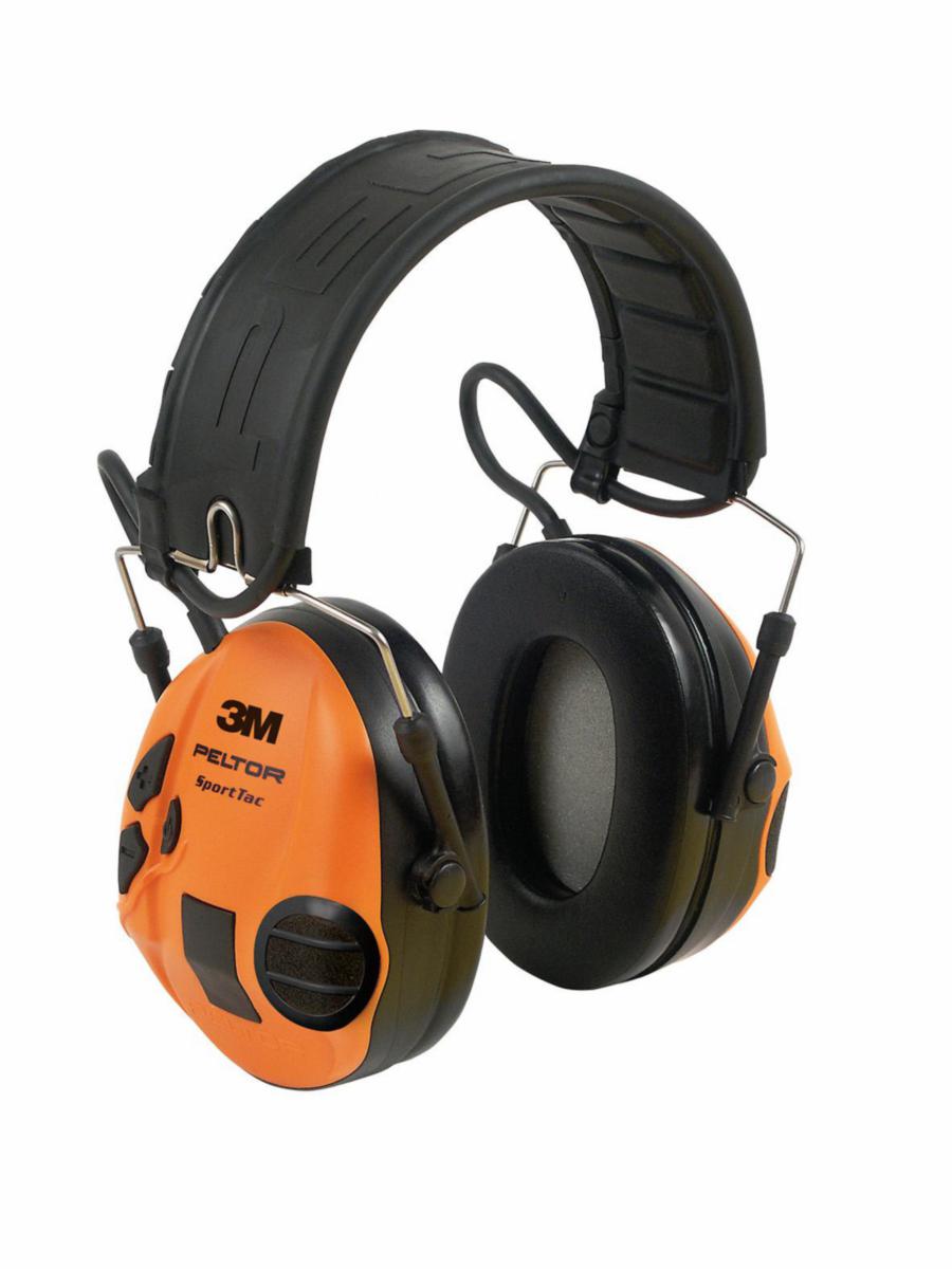 Hörselkåpa 3M Peltor SportTac medhörning - HÖRSELKÅPA PELTOR SPORTTAC MT16H210F HUNTING GRÖN/ORANGE