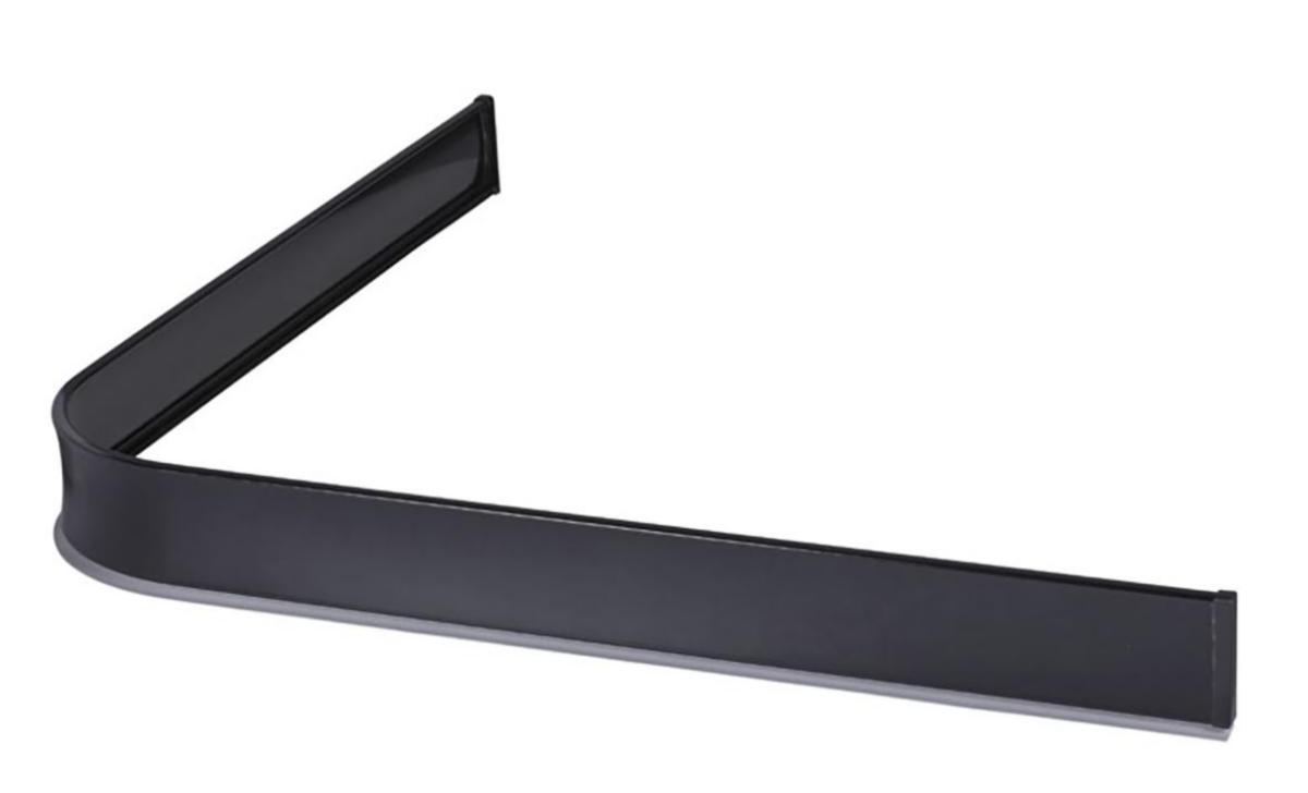 Duschsarg Duschlist STABIL vinkel - DUSCHSARG STABIL 920X920 MM KOMPL K-PACK ALUM SVART