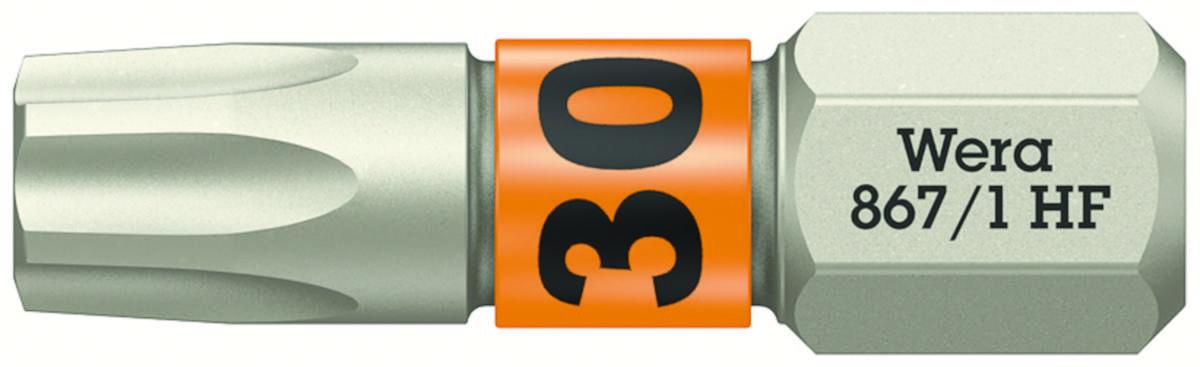 Bits Wera 867/1 HF Torx - BITS WERA 867/1 TORX HF TX30 LÄNGD 25MM HÅLLARFUNKTION