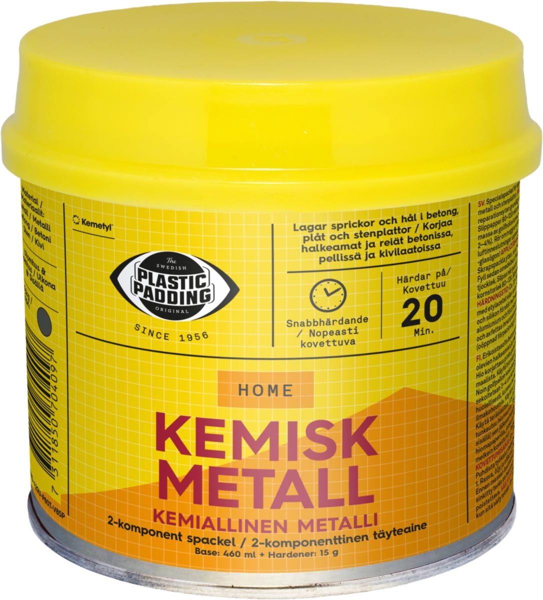 Spackel Plastic Padding kemisk metall - SPACKEL PLASTIC PADDING KEMISK METALL 460ML