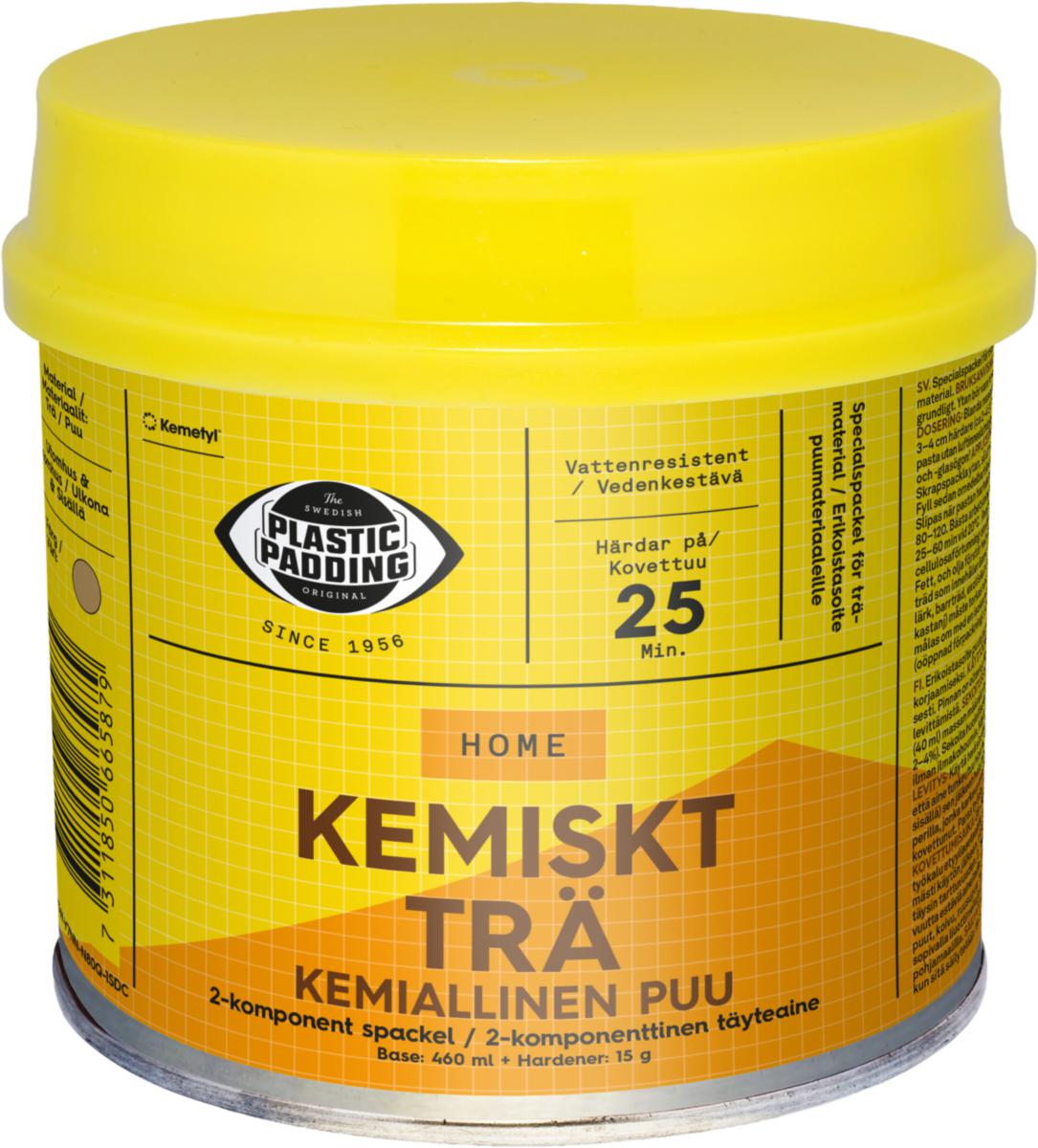 Spackel Plastic Padding Kemiskt trä - SPACKEL PLASTIC PADDING KEMISKT TRÄ 460ML