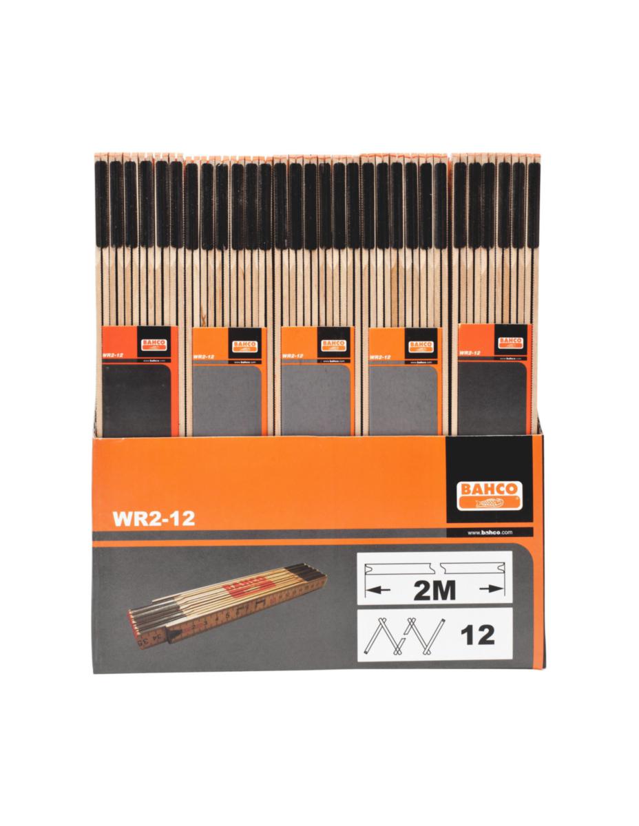 Måttstock Bahco WR - MÅTTSTOCK BAHCO WR2 TRÄ 2M TUM O METERSKALA