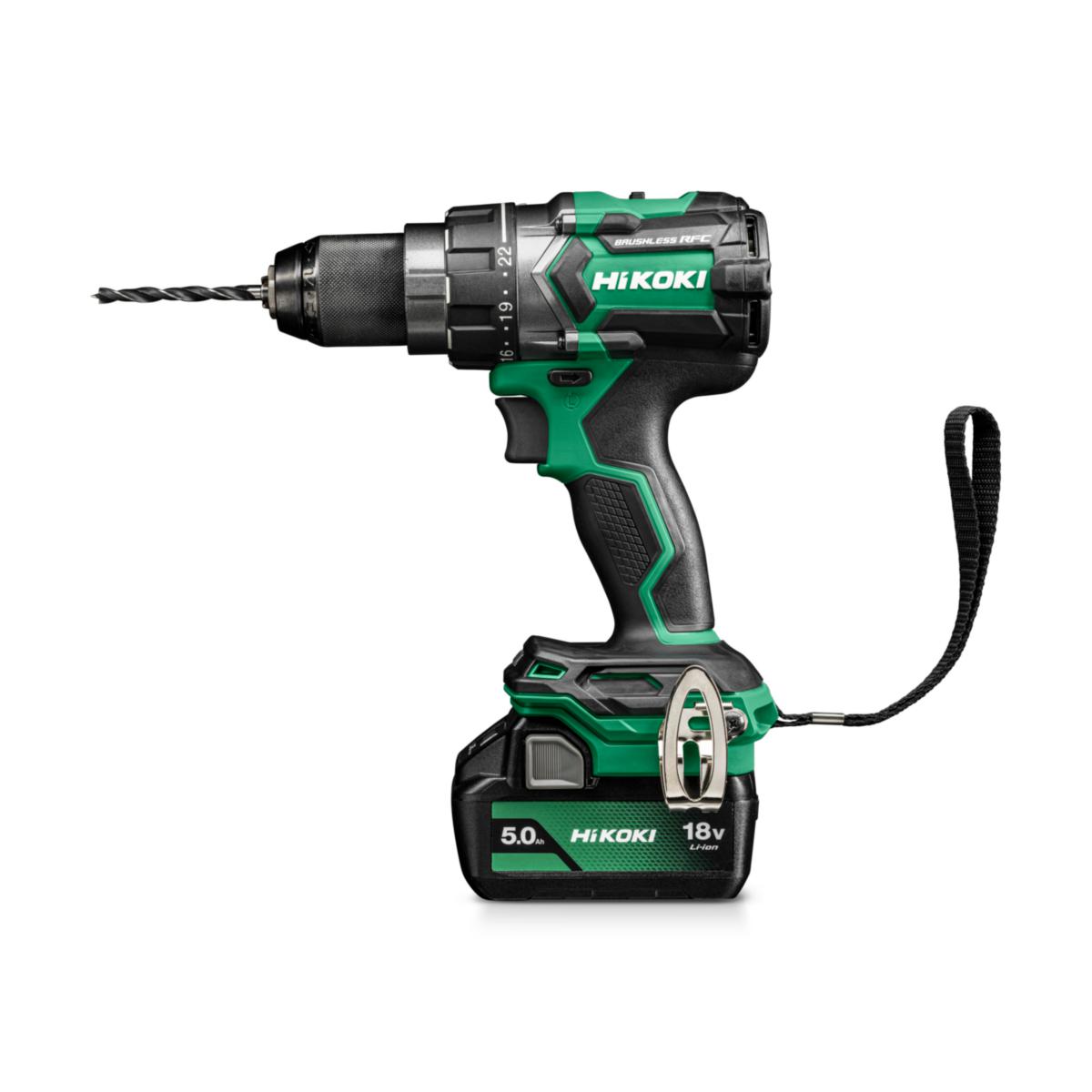Borrskruvdragare HiKOKI DS18DC 2x5.0 Ah - BORRSKRUVDRAGARE HIKOKI DS18DC 18V 2X5,0AH/LADDARE