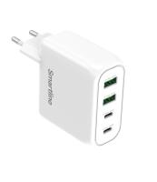 Väggladdare, 2xUSB-A + 2xUSB-C, PD
