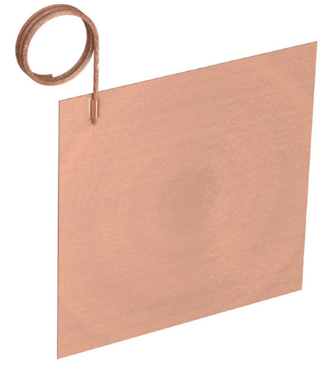 Jordplåt för djupjordning, Elrond - JORDPLÅT 500X500X2MM KOPPAR 110130