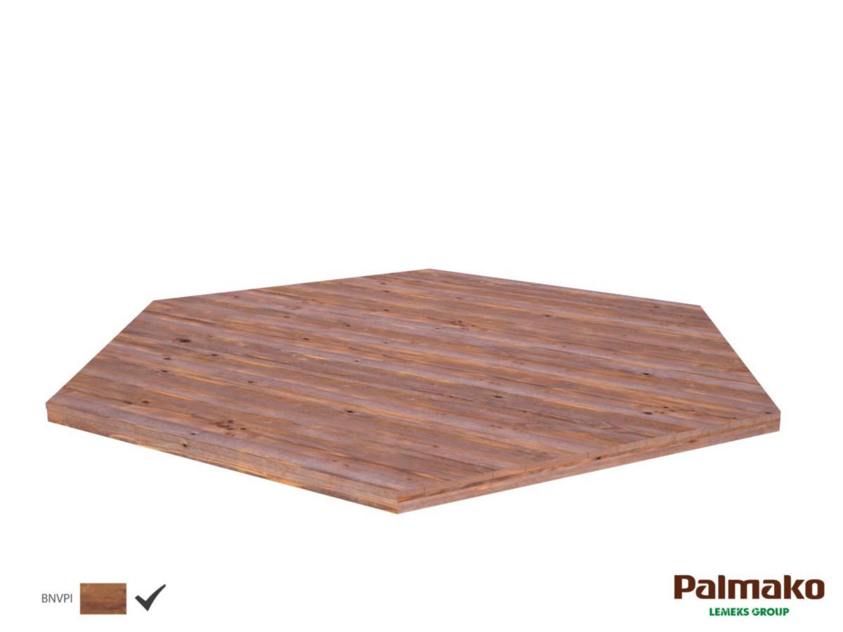 Golv till paviljong, Betty, 9.9 m² - GOLV TILL BETTY 9,9 M2 BRUN TRYCKIMPREGNERAD