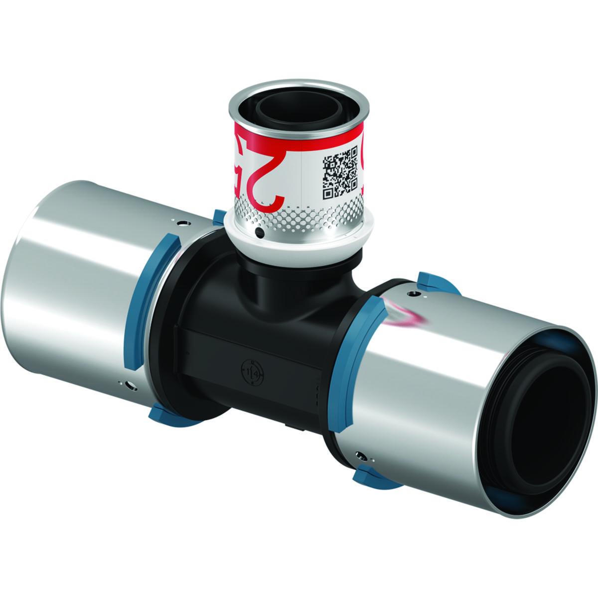 T-rör, S-Press PPSU förminskat, Uponor - UPONOR S-PRESS T-RÖR PPSU 40-25-40