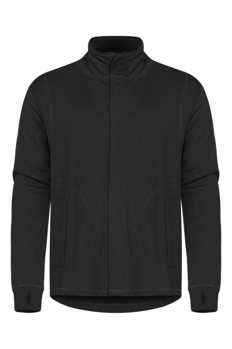 Sweatshirtjacka Tranemo 6330-90 - SWEATSHIRTJACKA TRANEMO 6330 SVART FLAM LÅNG DRAGKEDJA S