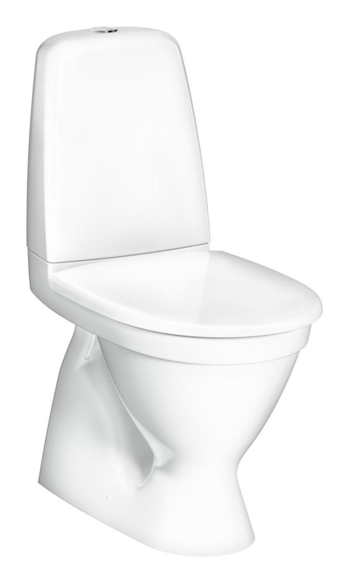 WC-stol Pacific 6500, Gustavsberg - GBG PACIFIC WC 6500 S-LÅS 2/4L MJUK STD SITS. LIM/SKRUV