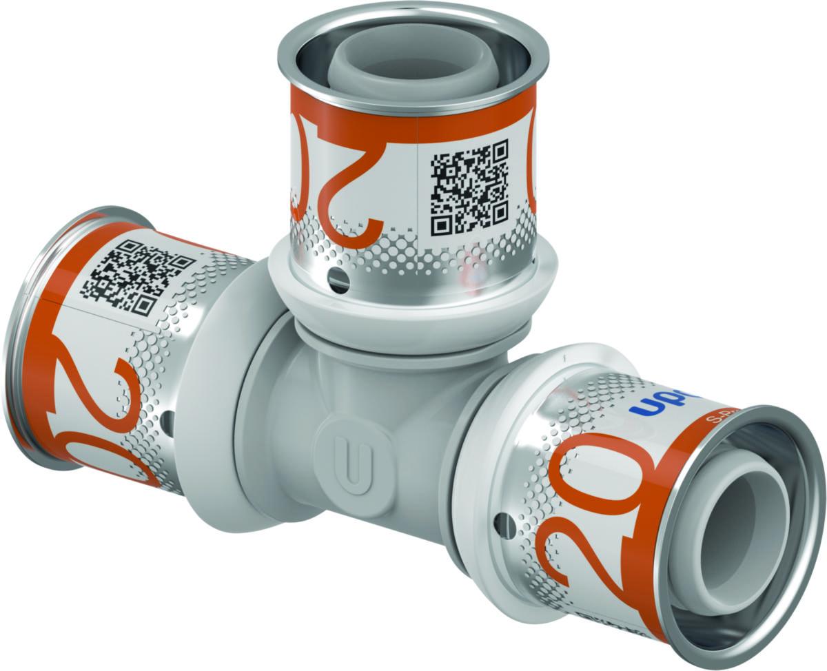 T-rör, S-Press PLUS PPSU, Uponor - UPONOR S-PRESS PLUS T-RÖR PPSU 20-20-20