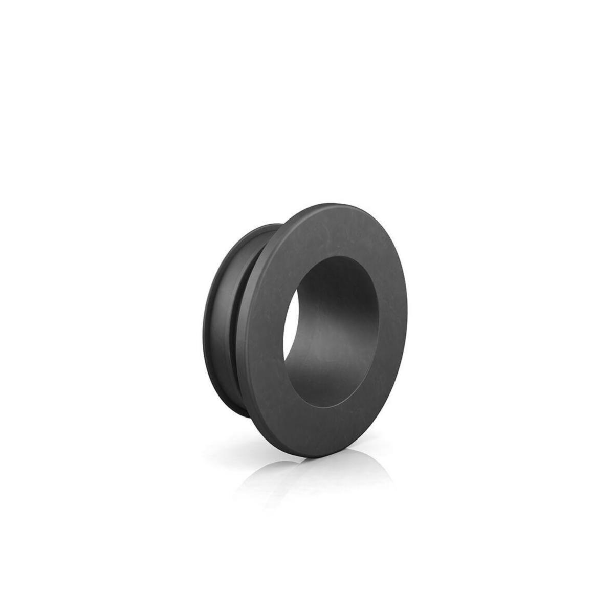 Gumminipplar för plaströr, svarta 43/32, Purus - 43/32 GUMMINIPPEL SVART