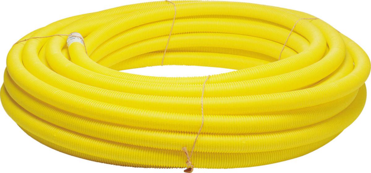 Kabelrör SRN DVS, korrugerade, gul, i ring - KABELRÖR DVS 50/42 GUL 50M UTV/KORRUGERAT, INV/SLÄTT