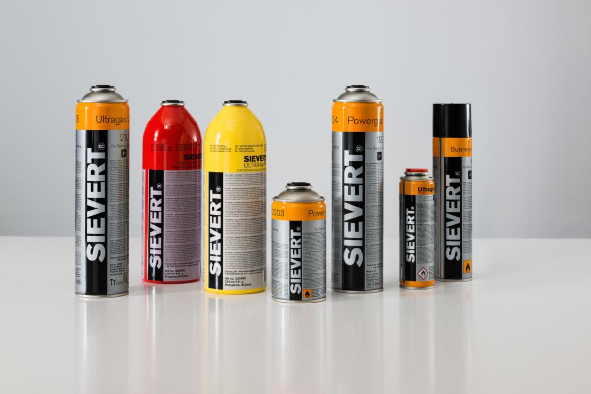 Gasolbehållare Sievert engångs inklusive gas - GASOLTUB SIEVERT ENGÅNG 220483 336GR/600ML