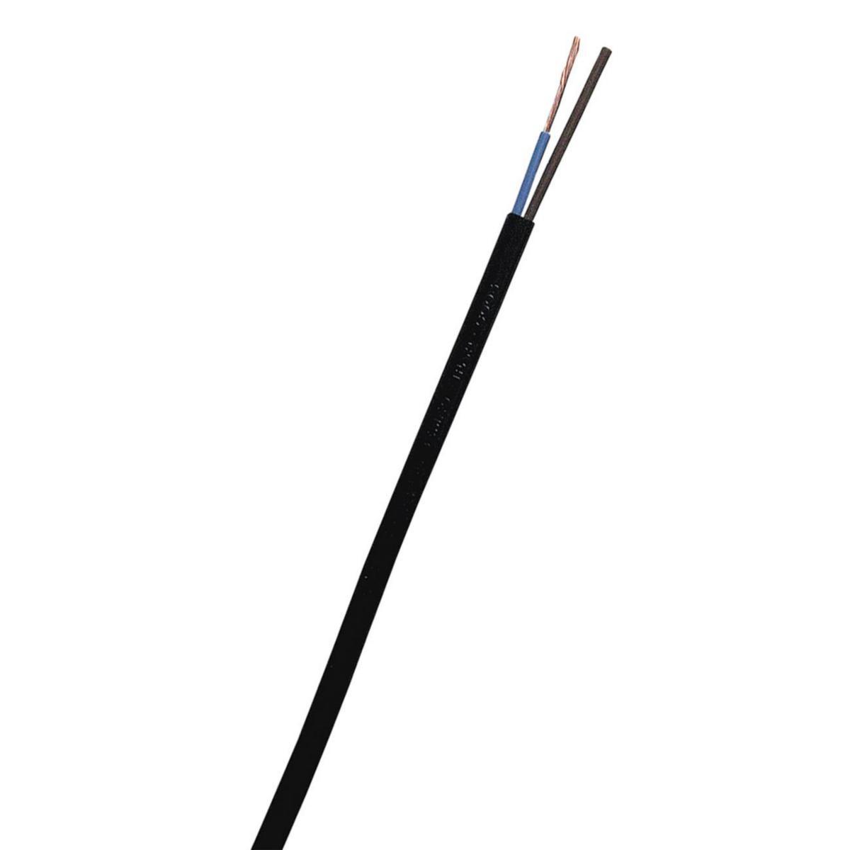 Anslutningskabel  PVC  SKK-U rund  300/300 V, Nexans - SKK 2X0.75 VIT H03VV-F B100m (3*) 9(SKK-U)