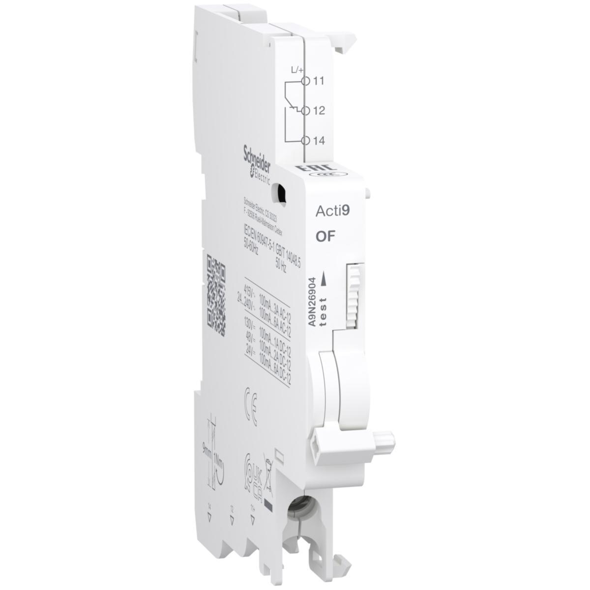 Hjälp och signalkontakt 0,1-6A C120/C60H - HJ KONT OF C120/C60HDC 0,1-6A A9N26904