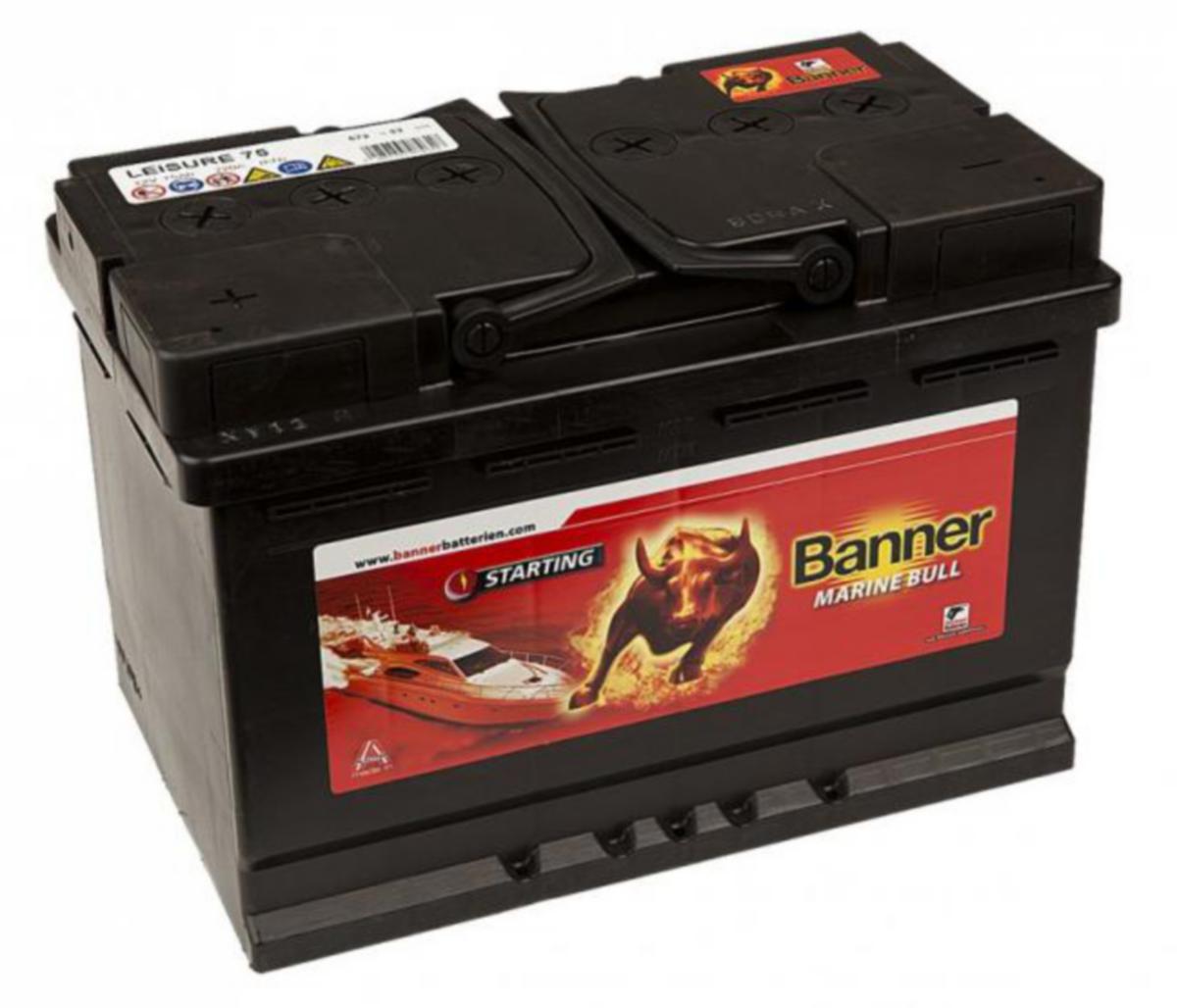 Fritidsbatteri Banner Marine Bull - STARTBATTERI FRITID 12V 75AH BANNER MB 57233