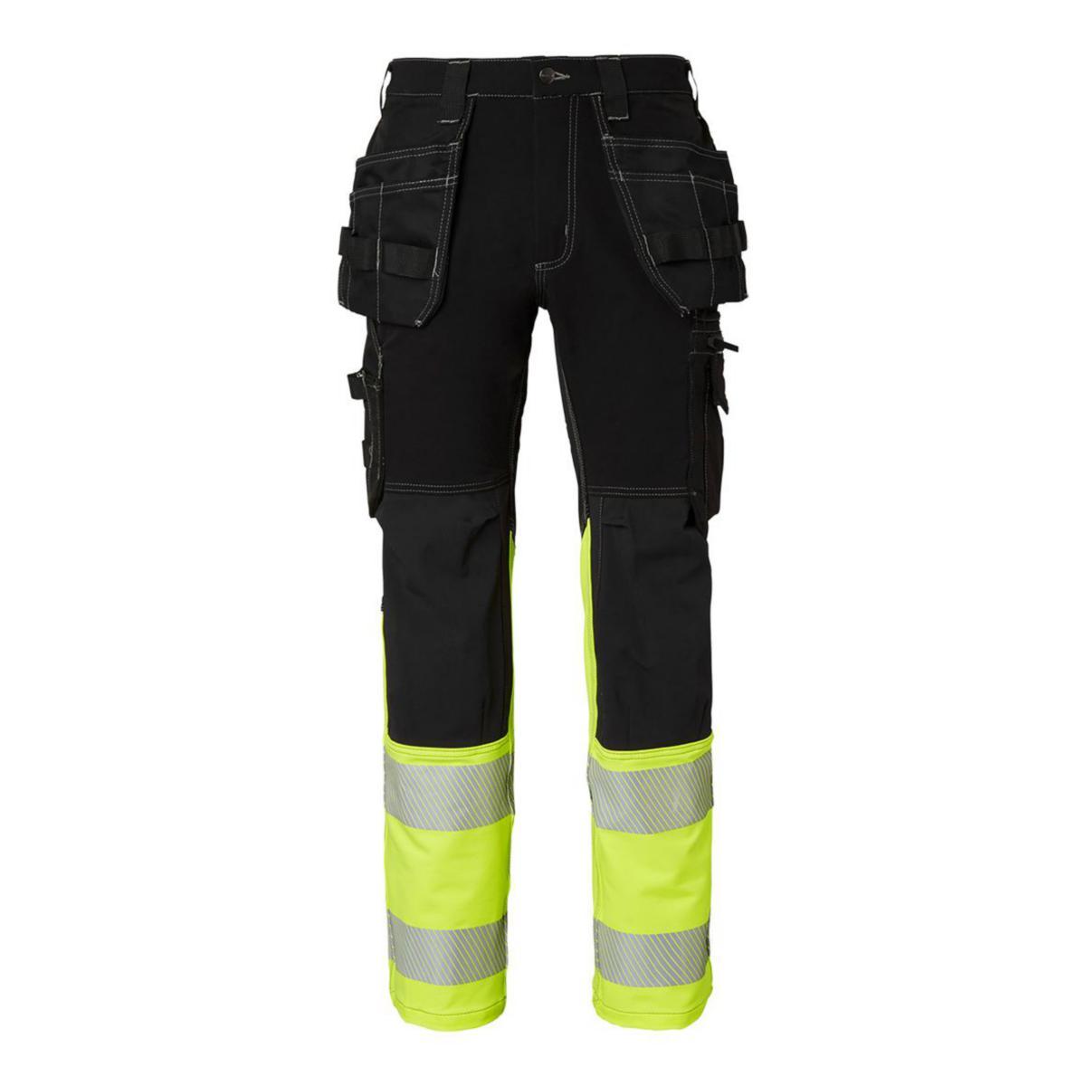 Midjebyxa Top Swede 312 - HANTVERKSBYXA TOPSWEDE 312 KL1 SVART/GUL STL 46