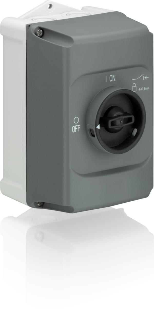 Plastkapsling till MS116 och MS132 - KAPSLING IB132-G GY/BK IP65