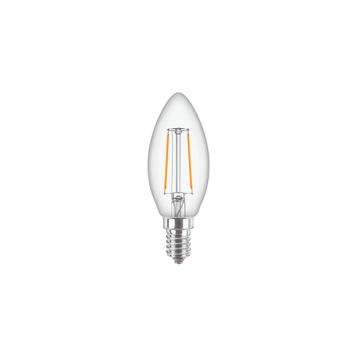 LED-lampa CorePro Classic filament kron - LEDKRONND 2-25W E14B35 827CL G