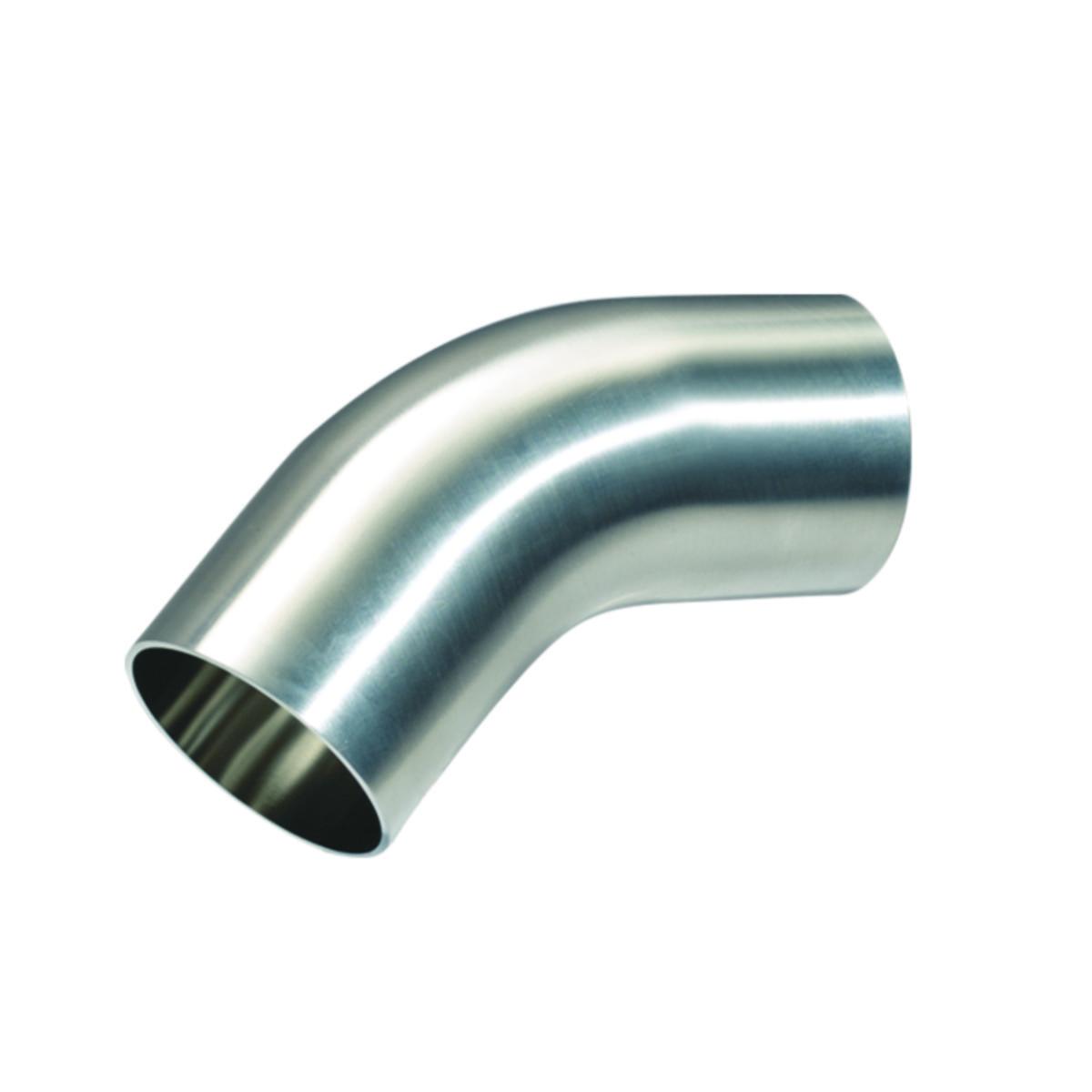 Aseptisk böj 1.4404 45 gr, ASME BPE SF1 - 50.8X1.65 ASEPTISK BÖJ 45 GR 1.4404 ASME BPE SF1 CERT