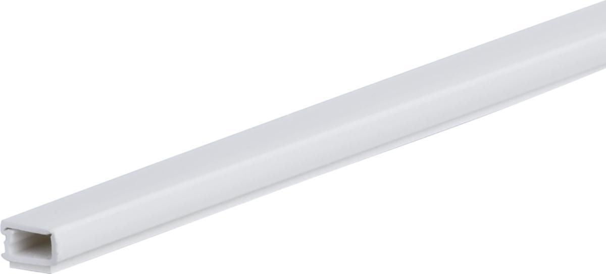 Ledningslist/kabelkanal, självhäftande, med lock, Plasfix - KABELKANAL 25X16MM LIM VIT 2M
