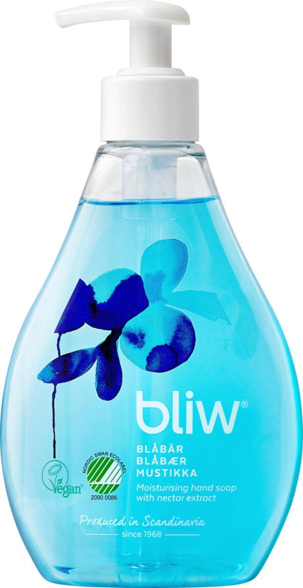 Flytande tvål Bliw - TVÅL FLYTANDE BLIW MED PUMP BLÅBÄR 300 ML