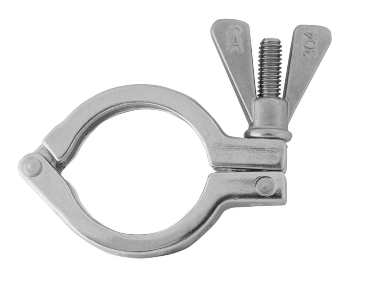 Aseptisk Clampring 1.4301, ASME BPE VINGMUTTER - 12.7/19.05 ASEPTISK CLAMPRING 1.4301 ASME BPE VINGMUTTER
