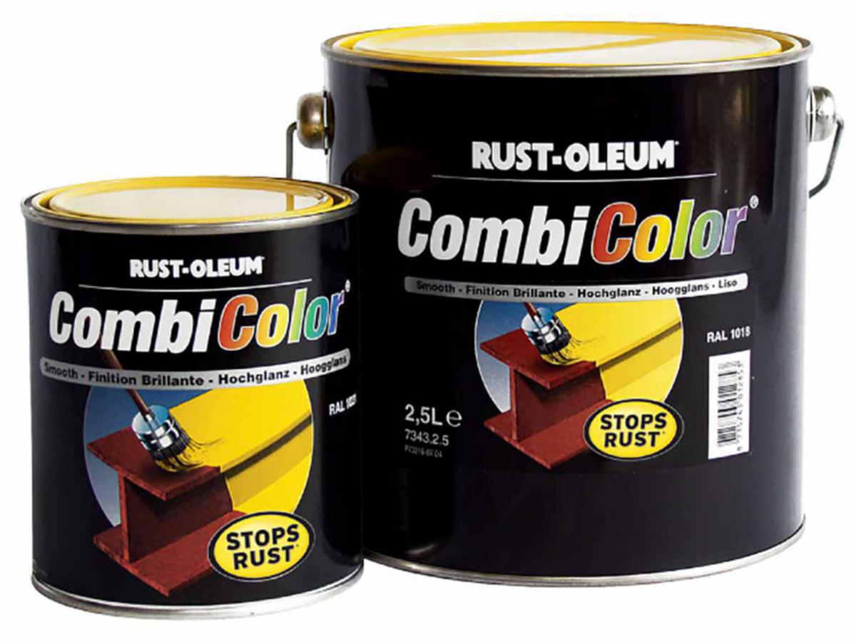 Rostskyddsfärg Combicolor - ROSTSKYDDSFÄRG COMBICOLOR VIT ALUMINIUM RAL 9006 2,5L
