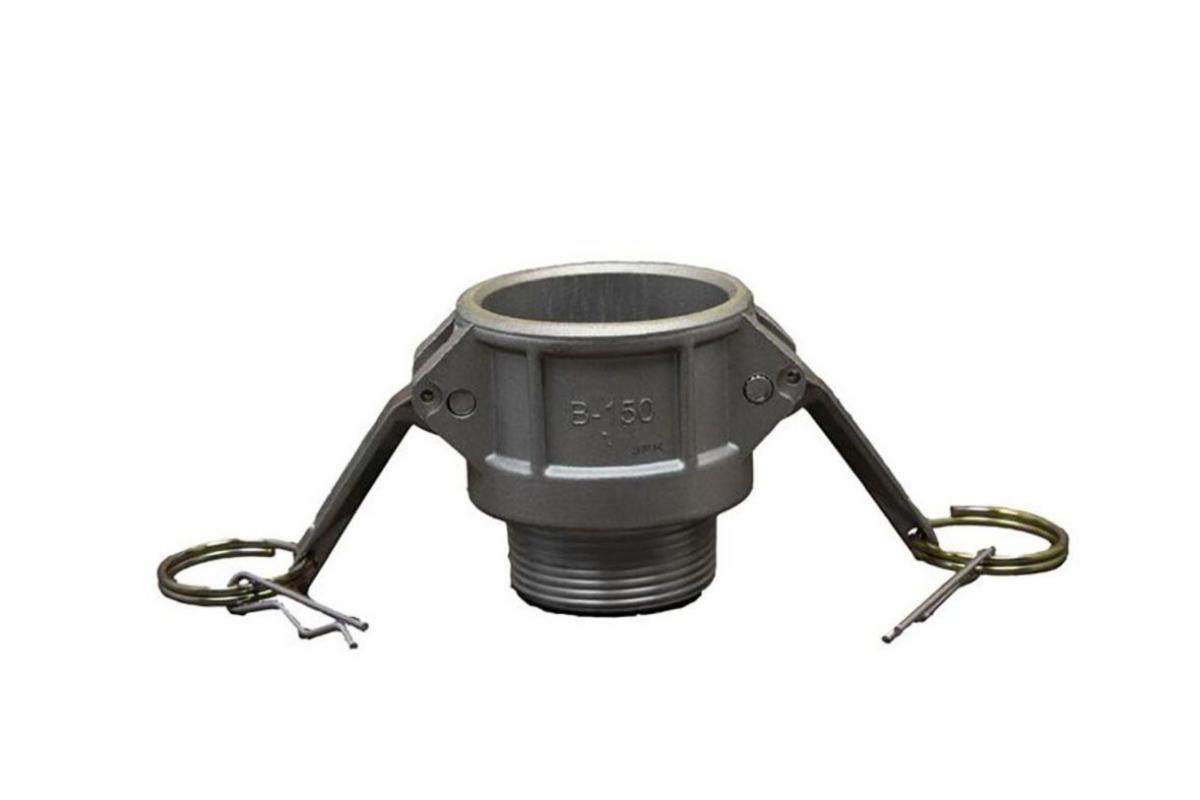 Honkoppling med utvändig rörgänga, Typ 633-B i aluminium - KAMLOCK B 1" AL HONDEL UTV. G ALUMINIUM