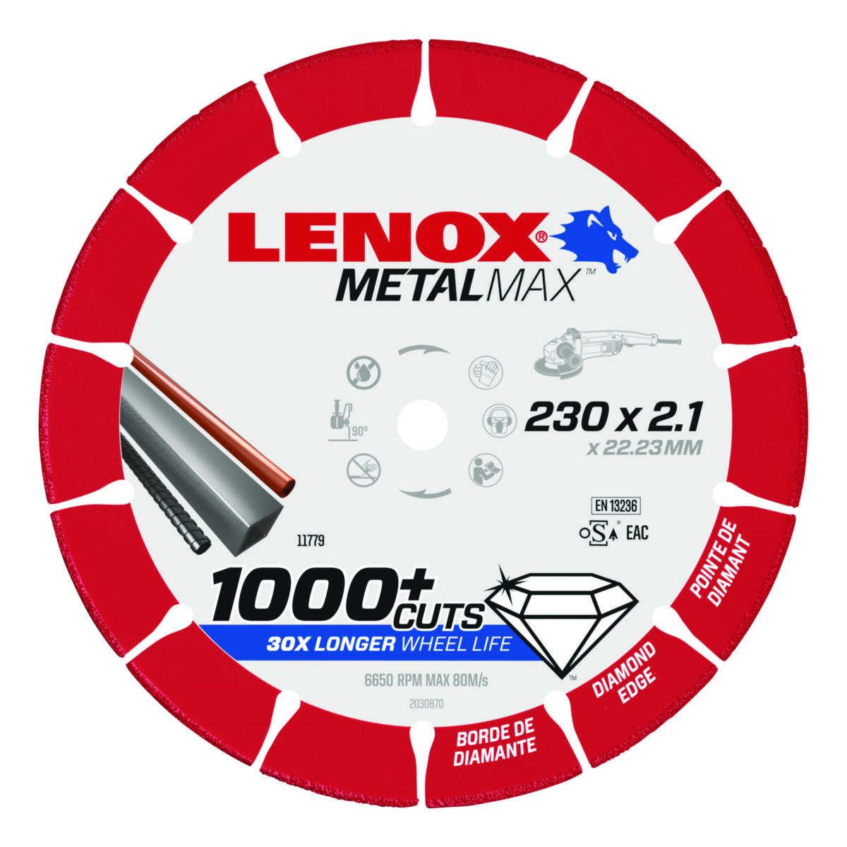 Diamantkapskiva Lenox Metal Max - KAPSKIVA LENOX METAL MAX 230MM 1.5X22.2MM DIAMANT 1-PACK