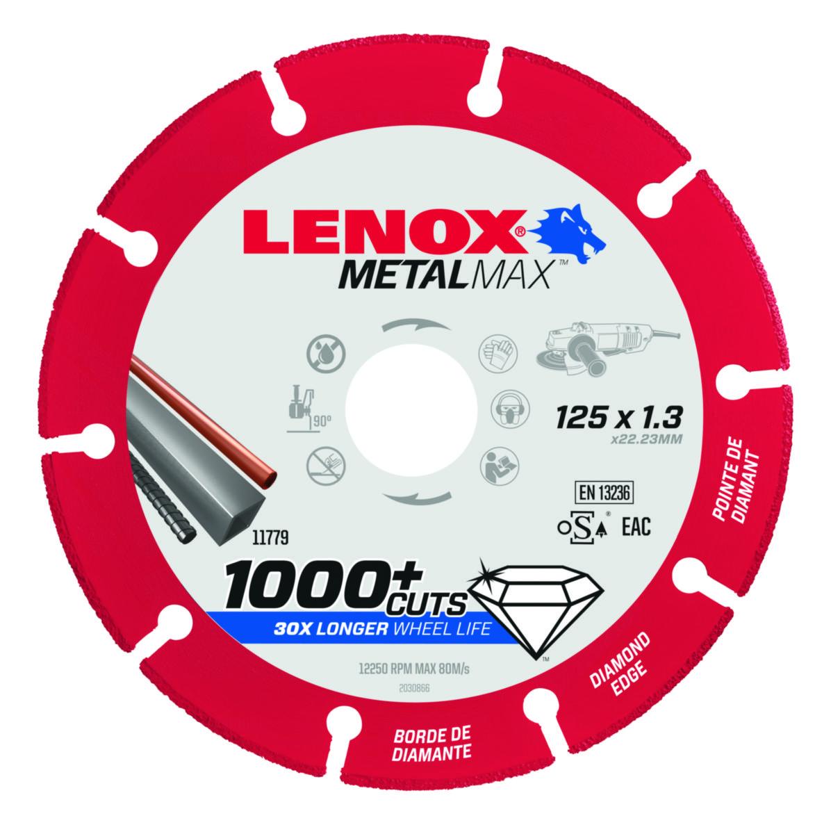 Diamantkapskiva Lenox Metal Max - KAPSKIVA LENOX METAL MAX 125MM 1.3X22.2MM DIAMANT 1-PACK