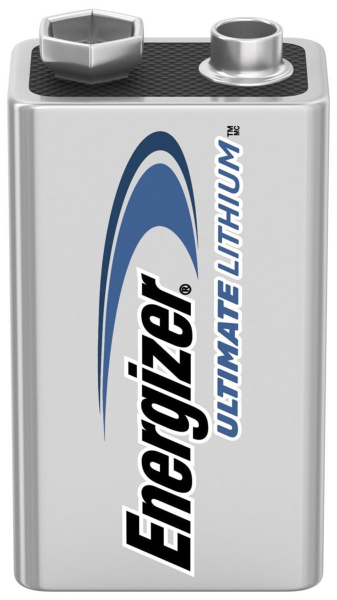 Batteri, litium, Energizer Ultimate Lithium, 9V - BATTERI ULTIMATE LITHIUM 9V 1P ENERGIZER