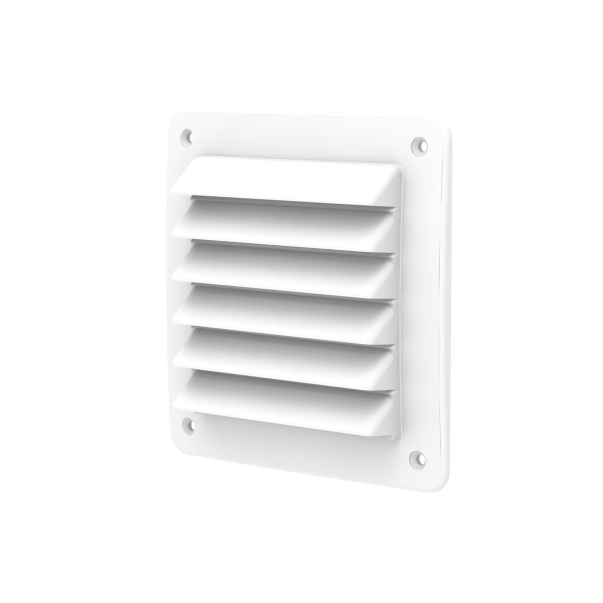 Ytterväggsgaller, plast, Fresh - GALLER UTVÄNDIGT 150X150 VIT FRESH 182501