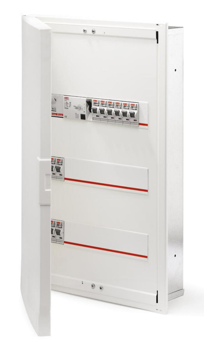 Plåtcentraler infällt färdigbestyckade IP30 - PLÅTCENTRAL INF 3R 42M BEST NIM 42-3 G-PACK