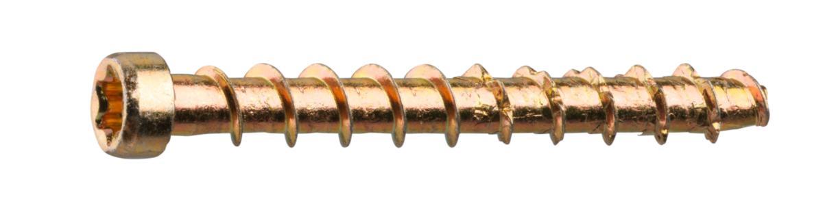 Betongskruv CTX gul - BETONGSKRUV 4.5X40 GUL 200ST CTX40CH200 FÖR LISTER/SOCKLAR