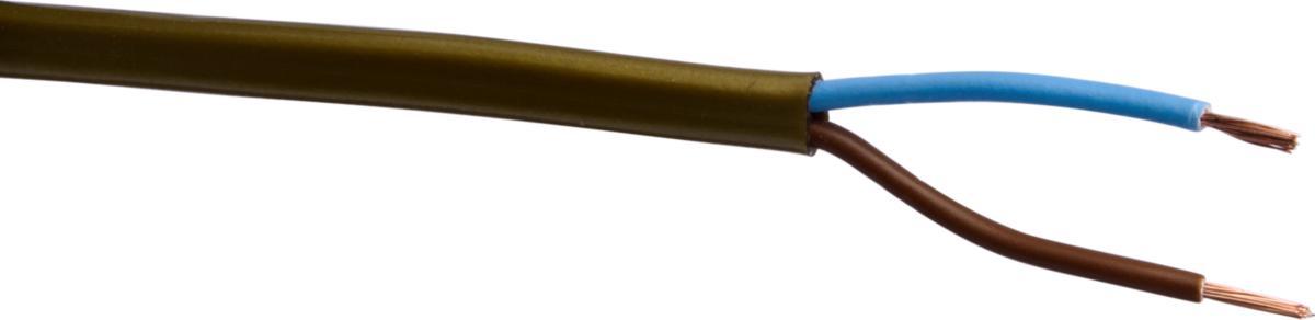SKX (H03VVH2-F), lampsladd, oval - KABEL SKX 2X0.75 5M GULD RING HO3VVH2-F